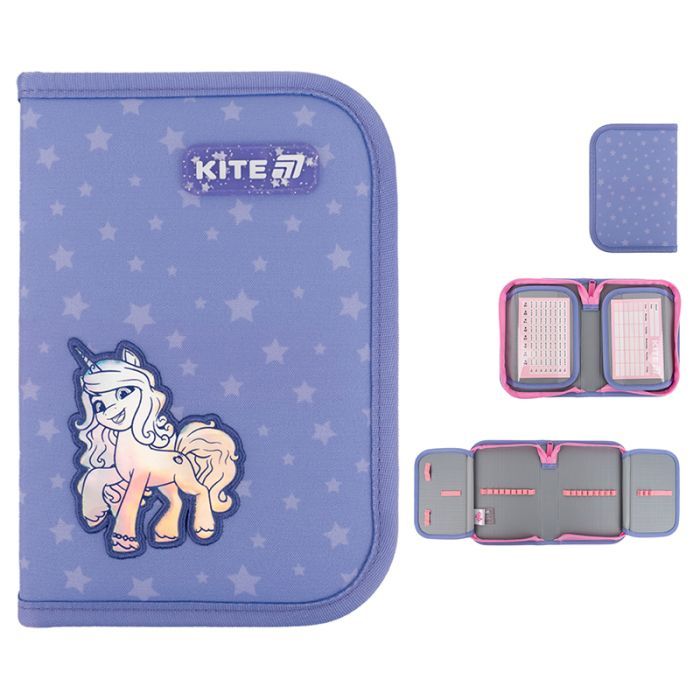 Пенал Kite 622 My Little Pony, 1 отделение, 2 отворота (LP25-622)
