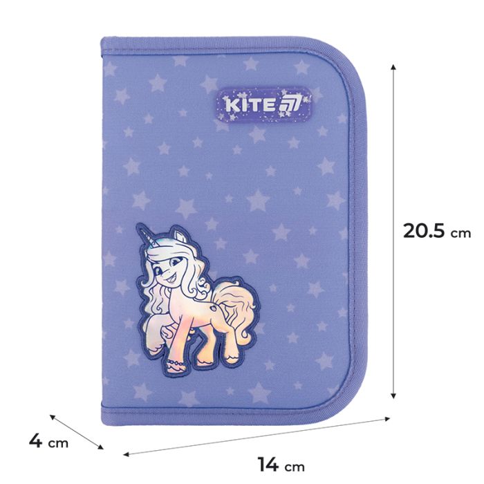 Пенал Kite 622 My Little Pony, 1 відділення, 2 відвороти (LP25-622) зображення 2