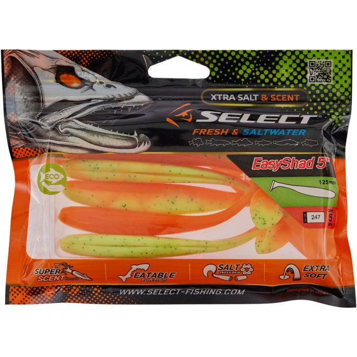 Силикон рыболовный Select Easy Shad 5" col.103 (5 шт/упак) (1870.25.67) изображение 2