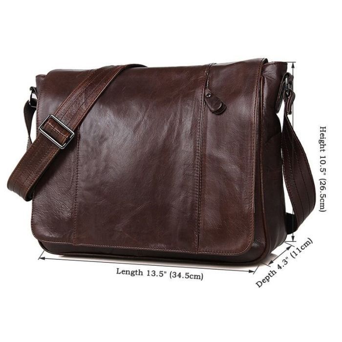 Сумка Vintage Коричневая (14425) изображение 9