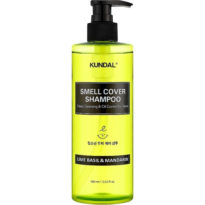 Шампунь Kundal All Day Smell Cover Teens Shampoo Lime Basil & Mandarin 400 мл (8809809426613)