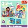 Пазл Trefl Lilo&Stitch Счастливые 2 in 1+memos (5900511935851) изображение 5