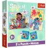 Пазл Trefl Lilo&Stitch Счастливые 2 in 1+memos (5900511935851)