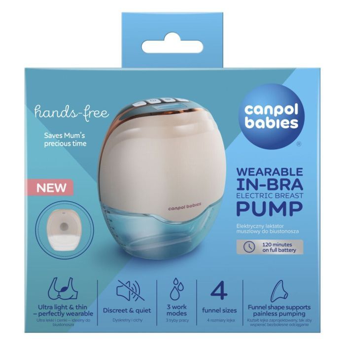 Молоковідсмоктувач Canpol babies Бездротовий електричний Hands-Free (Вільні руки) (20/100) зображення 2