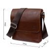 Сумка Grande Pelle Кожаная мужская через плечо Коричневая (11567) изображение 3