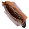Сумка Grande Pelle Кожаная мужская через плечо Коричневая (11567) изображение 6