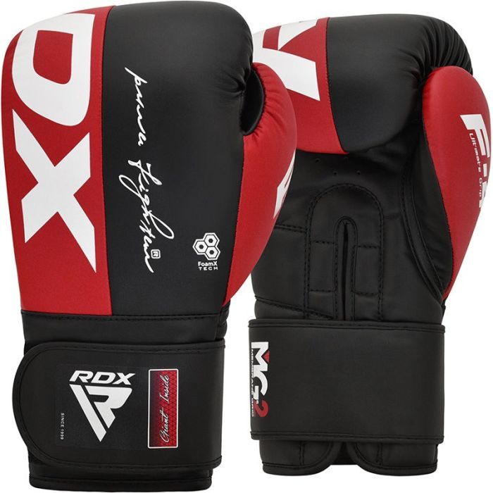 Боксерские перчатки RDX REX F4 Red/Black 12 унцій (BGR-F4R-12OZ) изображение 2