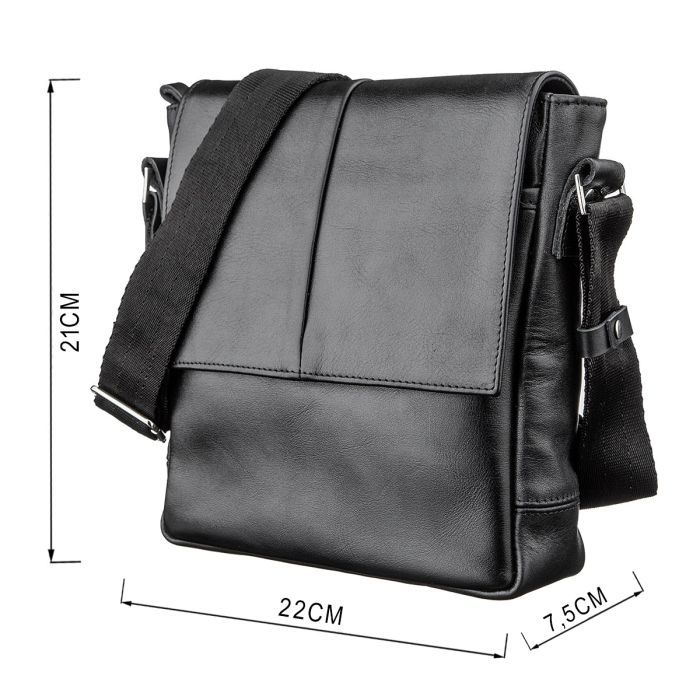 Сумка Shvigel Мессенджер Черная (00793) изображение 3