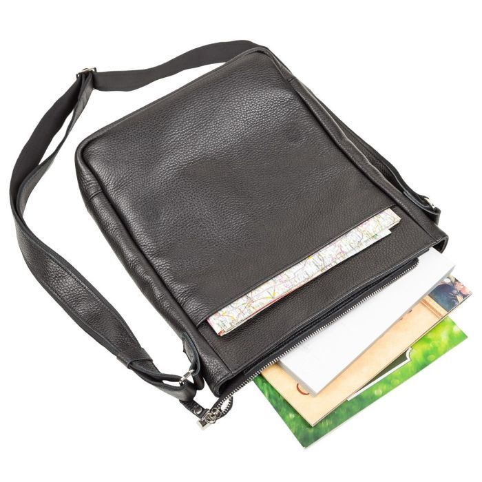 Сумка Shvigel З натуральної шкіри Чорна (11080) зображення 5