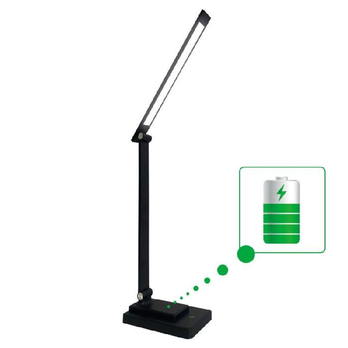 Настольная лампа Євросвітло LED акумуляторна Ridy-10-2-PWR 10 Вт чорна изображение 2