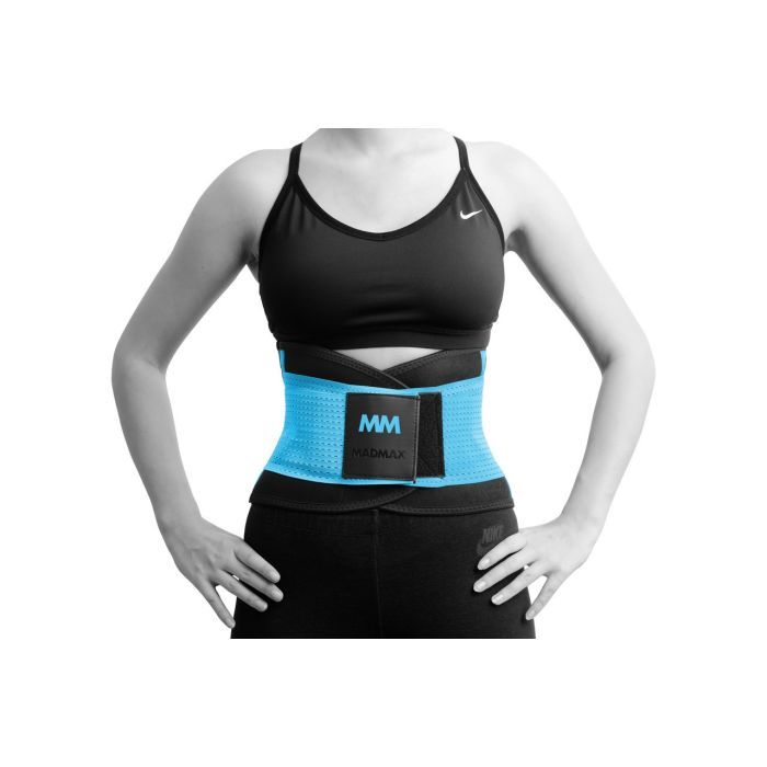 Пояс компрессионный MadMax MFA-277 Slimming belt Black/turquoise L (MFA-277-TRQ_L) изображение 3