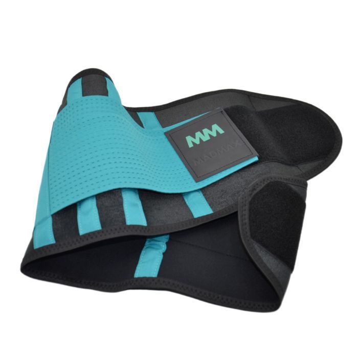 Пояс компрессионный MadMax MFA-277 Slimming belt Black/turquoise L (MFA-277-TRQ_L) изображение 4