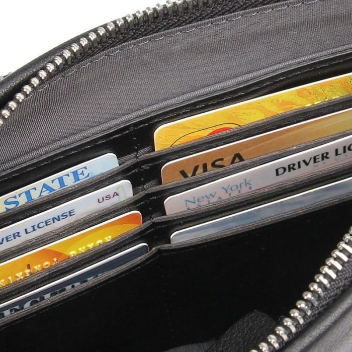 Сумка Vintage В гладкой коже Черная (14970) изображение 12