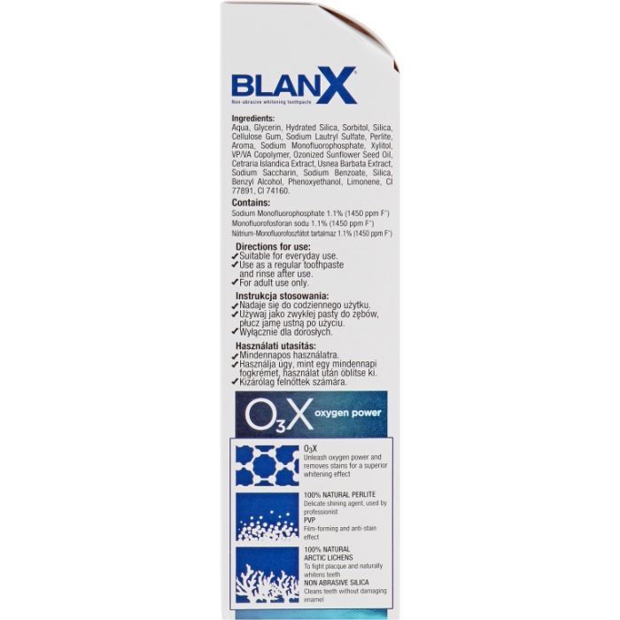 Зубная паста BlanX O3X Oxygen Power 75 мл (8017331065891) изображение 3