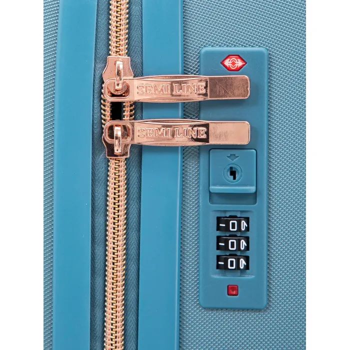 Чемодан Semi Line 24" M T5913-2 Light Blue (DAS303370) изображение 7