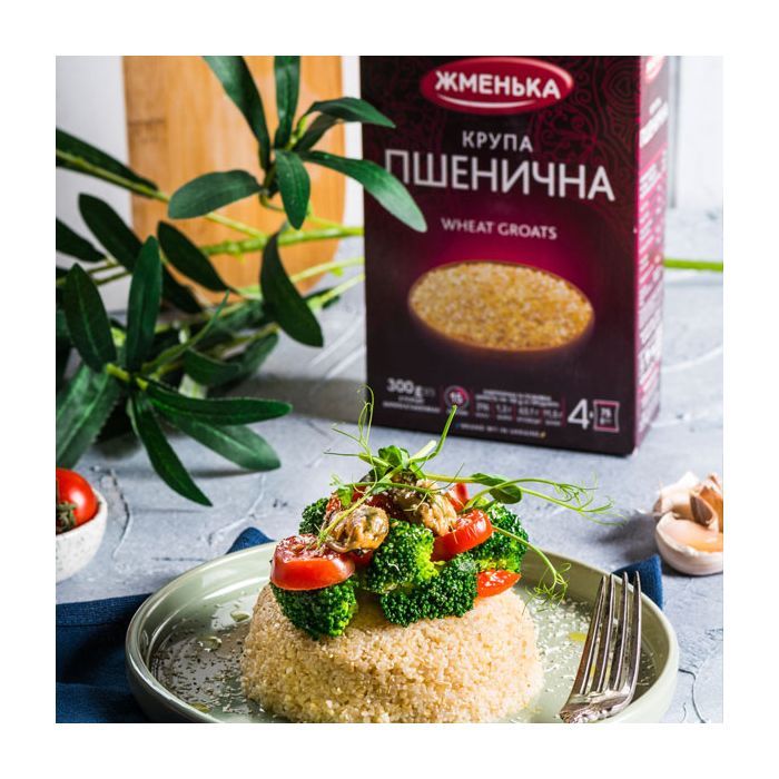 Крупа Жменька Пшеничная в пакетиках для варки 4х75 г (4820038701108) изображение 2