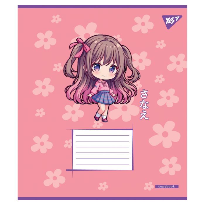Зошит Yes Anime girls А5 12 аркушів коса лінія (767989) зображення 3