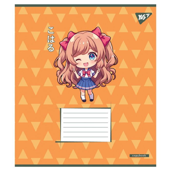 Зошит Yes Anime girls А5 12 аркушів коса лінія (767989) зображення 4