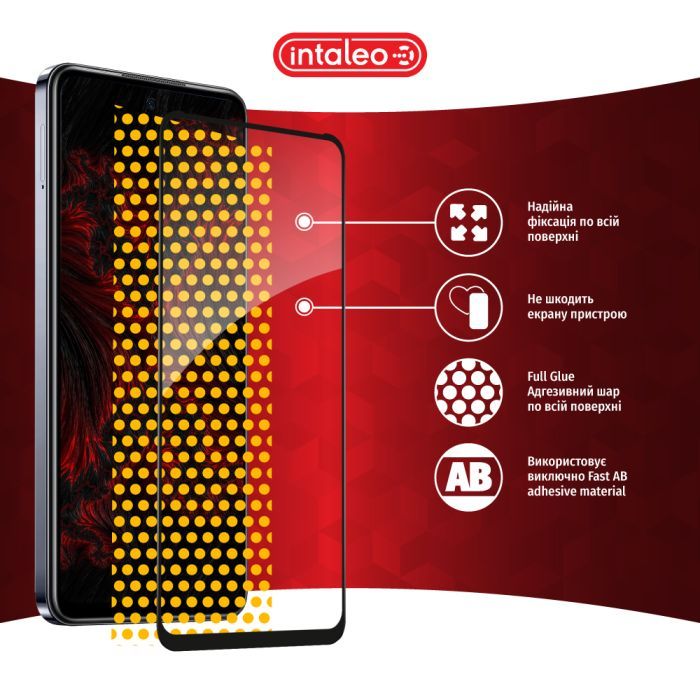 Стекло защитное Intaleo Full Glue Infinix Hot 40i Black (1283126588945) изображение 7