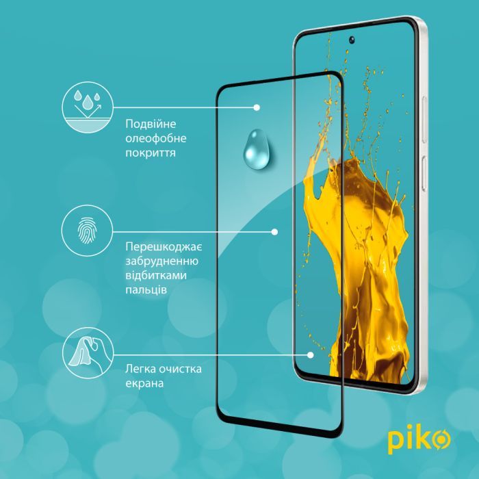 Стекло защитное Piko Full Glue RealMe C55 Black (1283126579752) изображение 4