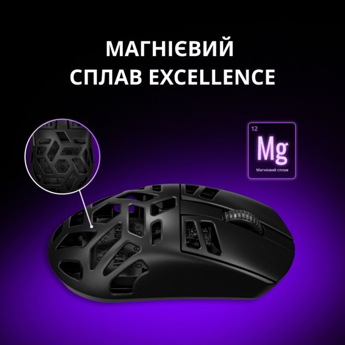 Мышка Lorgar Elite MSE90W Wireless/Bluetooth Dark Grey (LRG-MSE90W-DG) изображение 5
