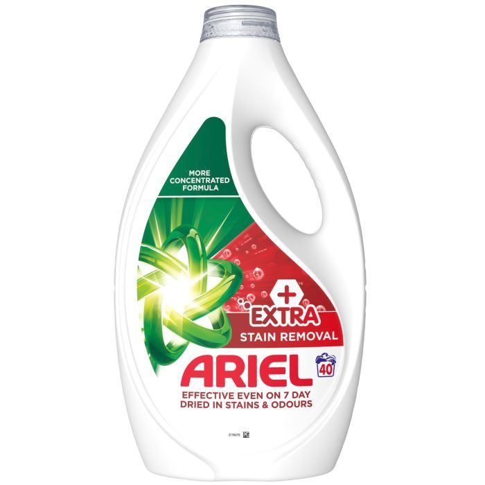 Гель для стирки Ariel Extra Stain Removal Экстрасила пятновыводителя 1.8 л (8700216691093) изображение 2