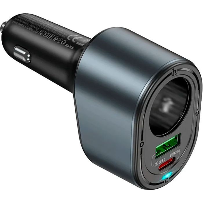 Зарядное устройство HOCO HOCO Z56 Friend USB-C PD35W + USB QC3.0 Black (6942007633031) изображение 3