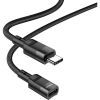 Дата кабель USB-C M to USB-C F extension 1.2m U107 black HOCO (6931474789990) изображение 3