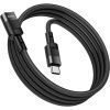Дата кабель USB-C M to USB-C F extension 1.2m U107 black HOCO (6931474789990) изображение 4
