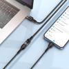 Дата кабель USB-C M to USB-C F extension 1.2m U107 black HOCO (6931474789990) изображение 6