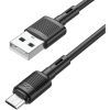 Дата кабель USB 2.0 AM to Micro 5P 1.0m 2.4A PVC X83 black HOCO (6931474770882)