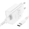 Зарядное устройство BOROFONE BA74A Aspirer USB + cable USB to USB-C White (6974443388671) изображение 5