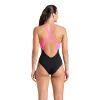 Купальник Arena Dreamhline Swimsuit V Back 008328-500 чорний, фіолетовий, бірюзовій 44 (3468337427988) зображення 2
