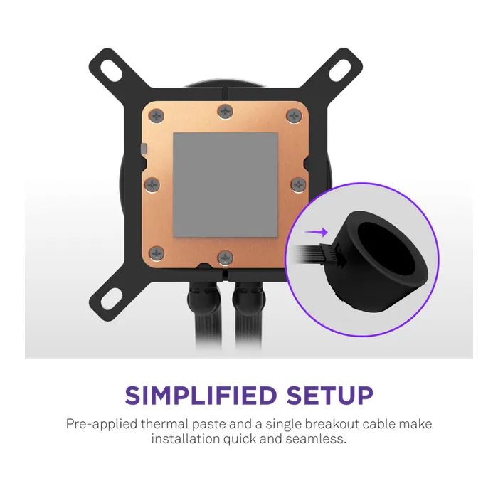 Система жидкостного охлаждения NZXT Kraken Plus V2 360mm AIO liquid cooler w/Displ (RL-KN360-B2) изображение 4