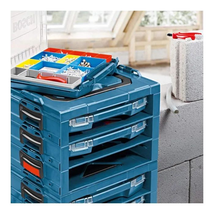 Ящик для інструментів Bosch Professional 14 відділень, регульовані перегородки, 357х316х72мм (1.600.A00.1S8) зображення 5