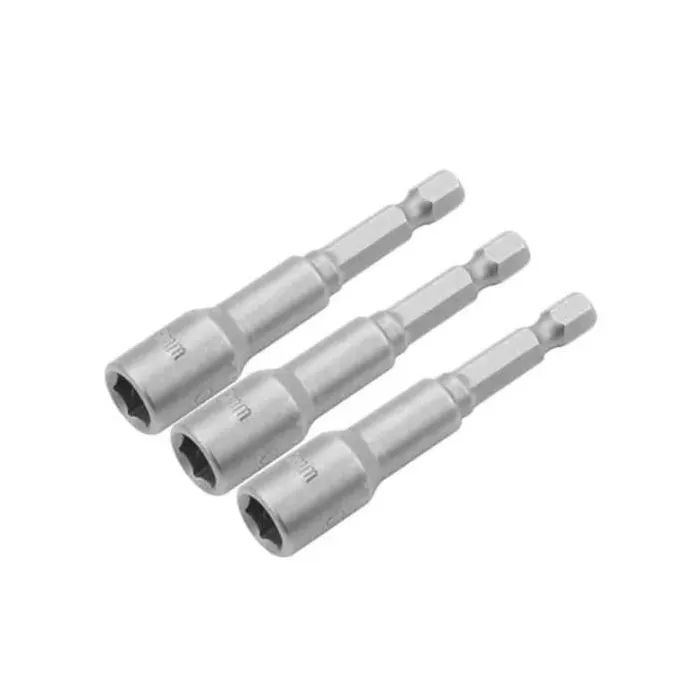 Головка магнитная Tolsen 14 мм 1/4"х65 мм 3шт (77849)