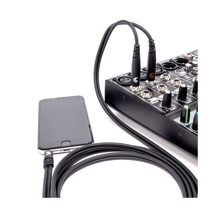 Інсертний кабель D'Addario Custom Series 1/8" to Dual 1/4" Audio Cable (1.8m) (PW-MPTS-06) зображення 3