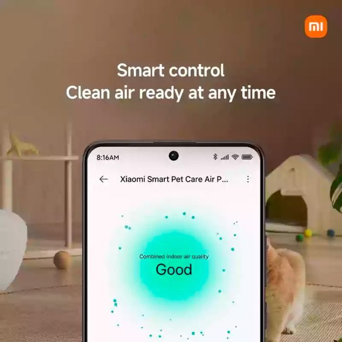 Воздухоочиститель Xiaomi Smart Pet Care Air Purifier EU изображение 12