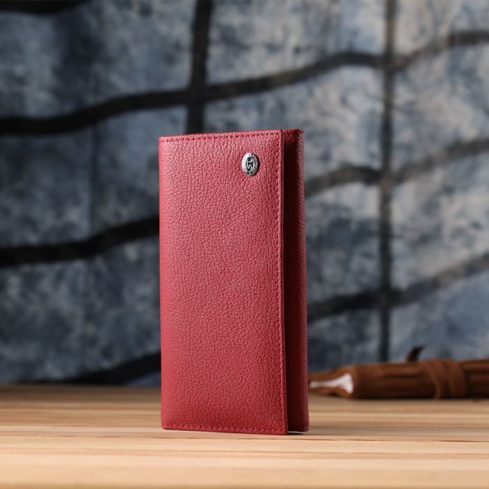 Гаманець ST Leather З натуральної шкіри Червоний (23087) зображення 10
