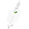 Зарядний пристрій BOROFONE BA47A USB QC3.0 18W + cable USB to USB-C white (6931474728319) зображення 3