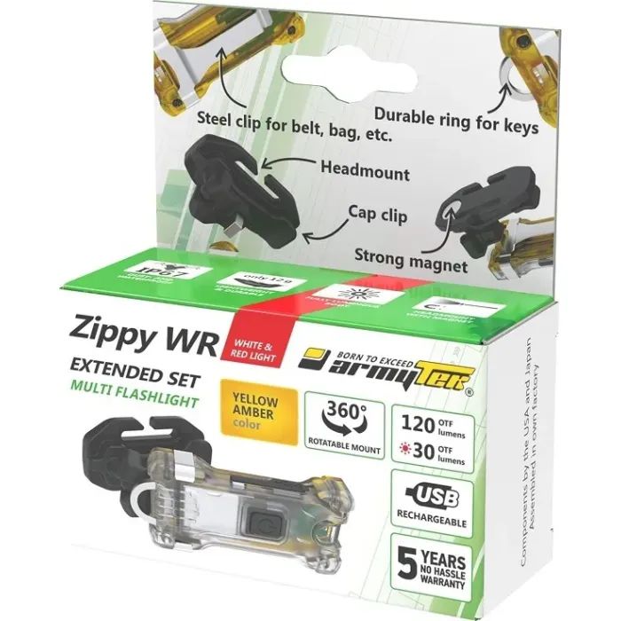 Ліхтар Armytek Zippy WR Extended Set Green (F09101GR) зображення 7