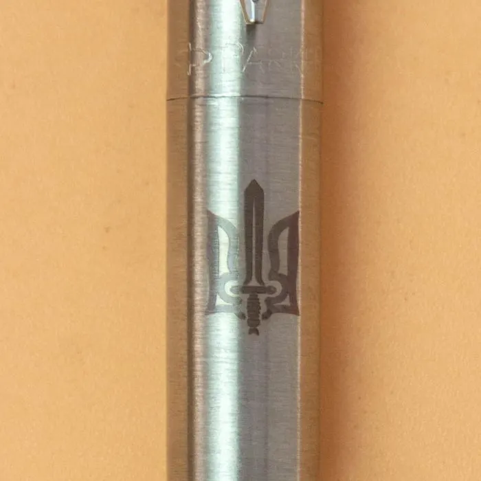 Ручка шариковая Parker JOTTER 17 UKRAINE SS CT BP Трезубец ОУН (глад.) (16132_T030t) изображение 2