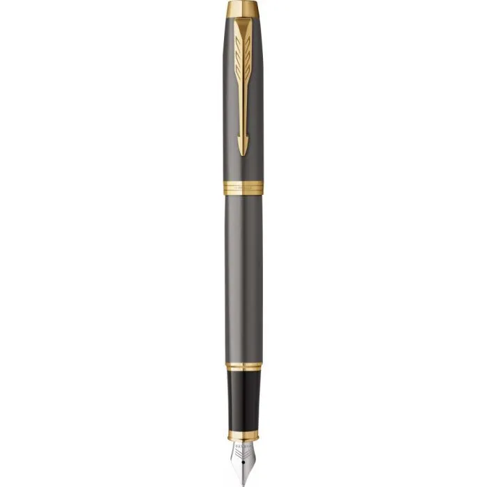 Ручка пір'яна Parker IM 17 Grey Lacquer GT  FP F (21 111)