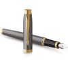 Ручка пір'яна Parker IM 17 Grey Lacquer GT  FP F (21 111) зображення 3