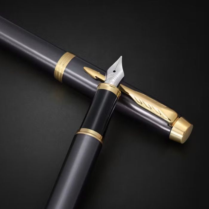 Ручка пір'яна Parker IM 17 Grey Lacquer GT  FP F (21 111) зображення 7