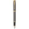 Ручка пір'яна Parker IM 17 Grey Lacquer GT  FP F (21 111)