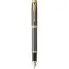 Ручка пір'яна Parker IM 17 Grey Lacquer GT  FP F (21 111)