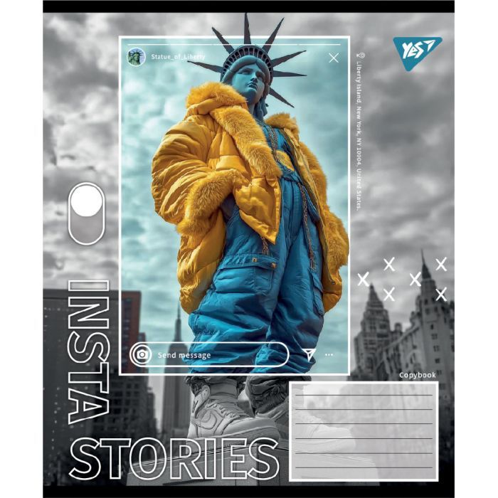 Зошит Yes Insta Storys А5 60 аркушів клітинка (767946) зображення 2