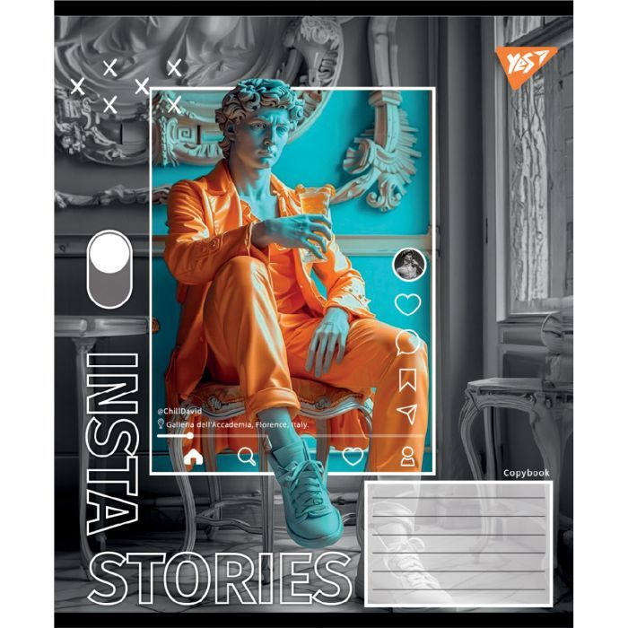 Зошит Yes Insta Storys А5 60 аркушів клітинка (767946) зображення 3