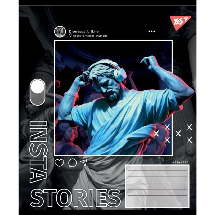 Зошит Yes Insta Storys А5 60 аркушів клітинка (767946) зображення 4